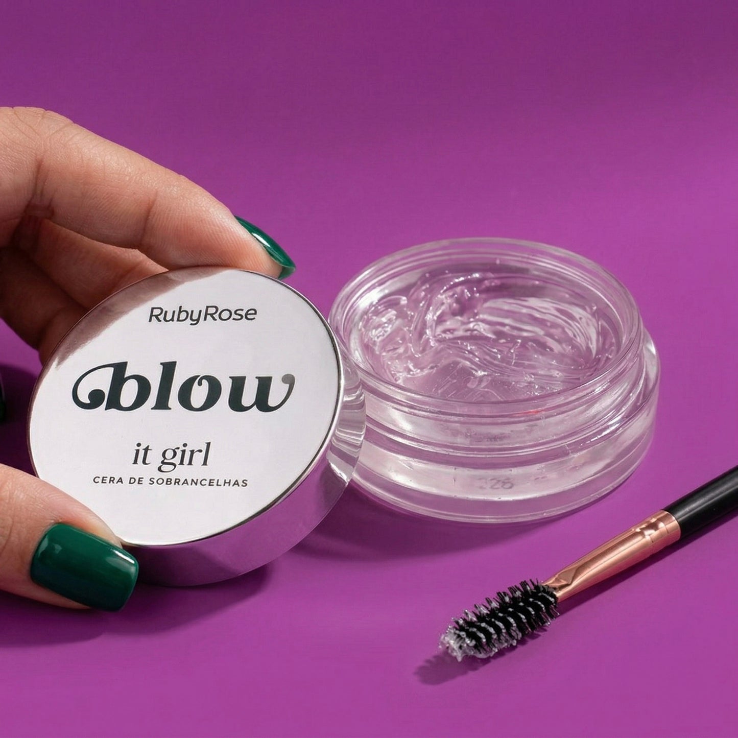Kit Olhar It Girl - Cera de Sobrancelha + Gel Fixador + Máscara de Cílios - Ruby Rose